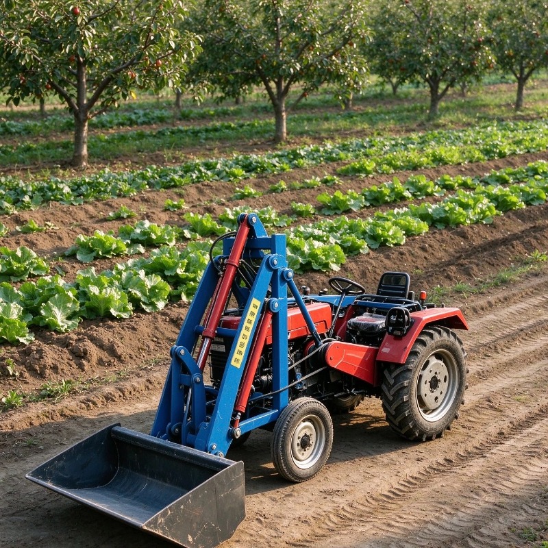 Farming Jobs - 소형 유압식 농업용 트랙터 전면 로더,