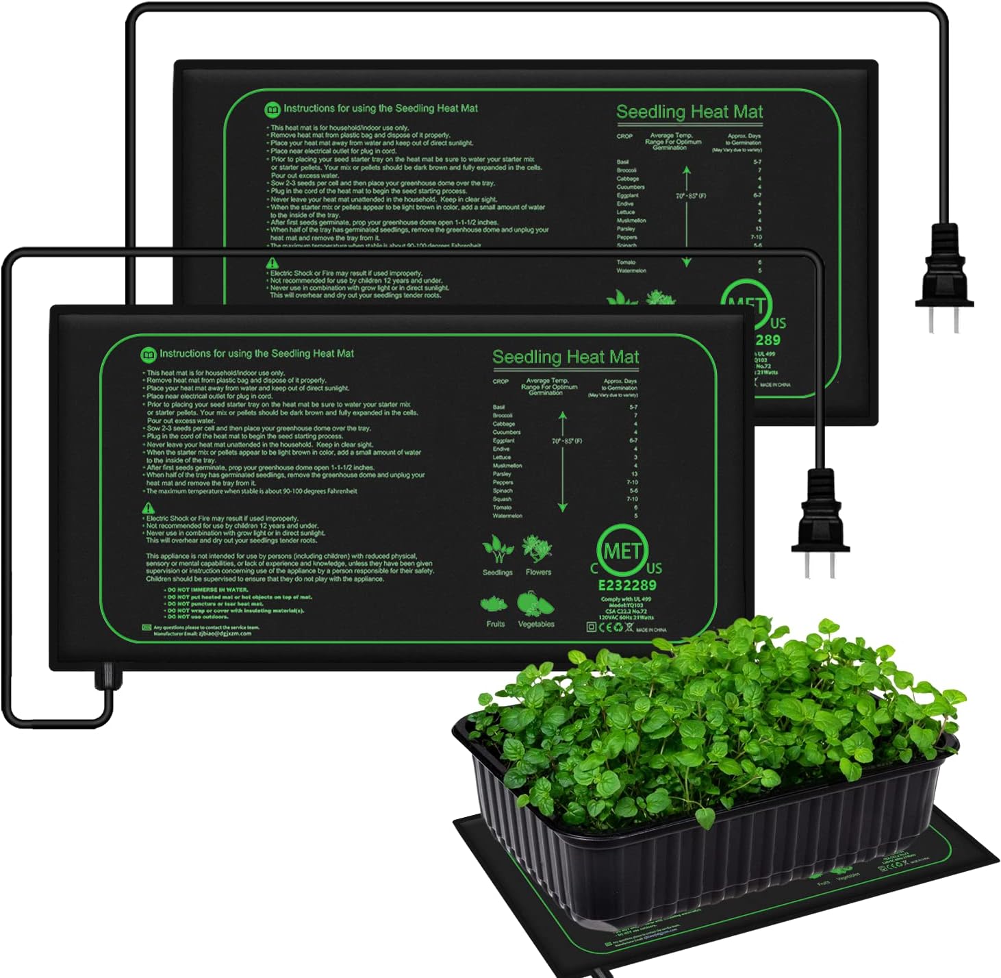Seedling Heat Mat - 10/25/50CM 묘목 열 매트 실내 식물