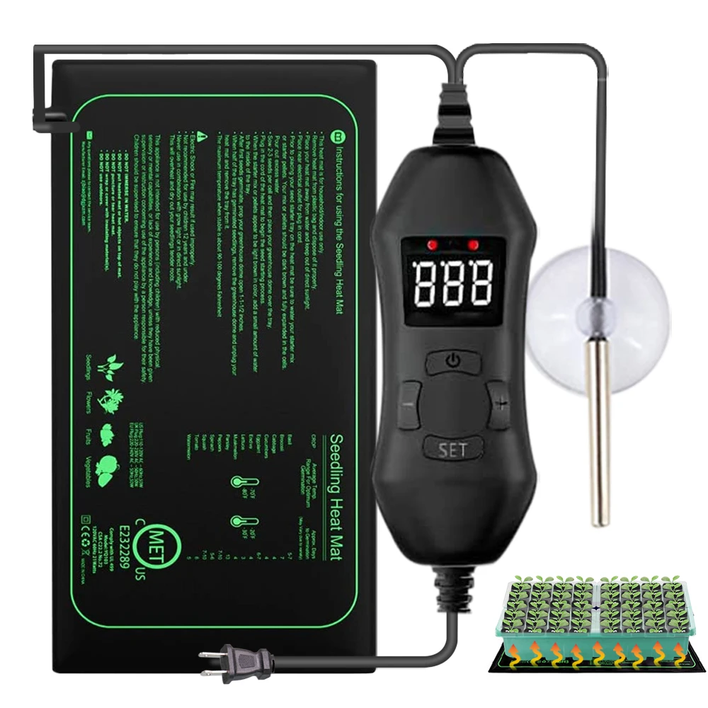 Seedling Heat Mat - 조절식 온도조절기 묘목 난방 매트, 실내