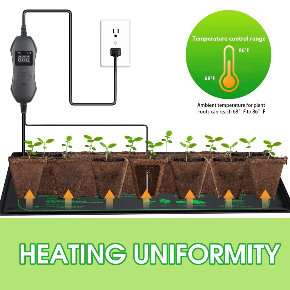 조절식 온도조절기 묘목 난방 매트, 실내 종자 스타터  - Seedling Heat Mat 리뷰 및 가격